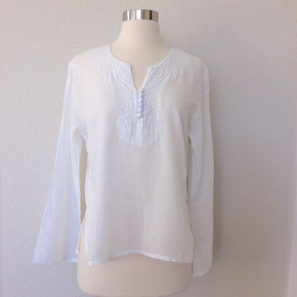 White Button Down Top